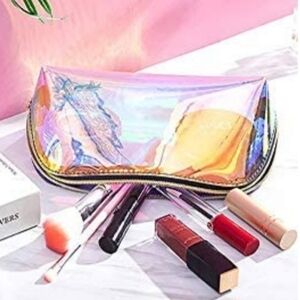 Beautiful Iridescent Holographic Clutch Makeup bag